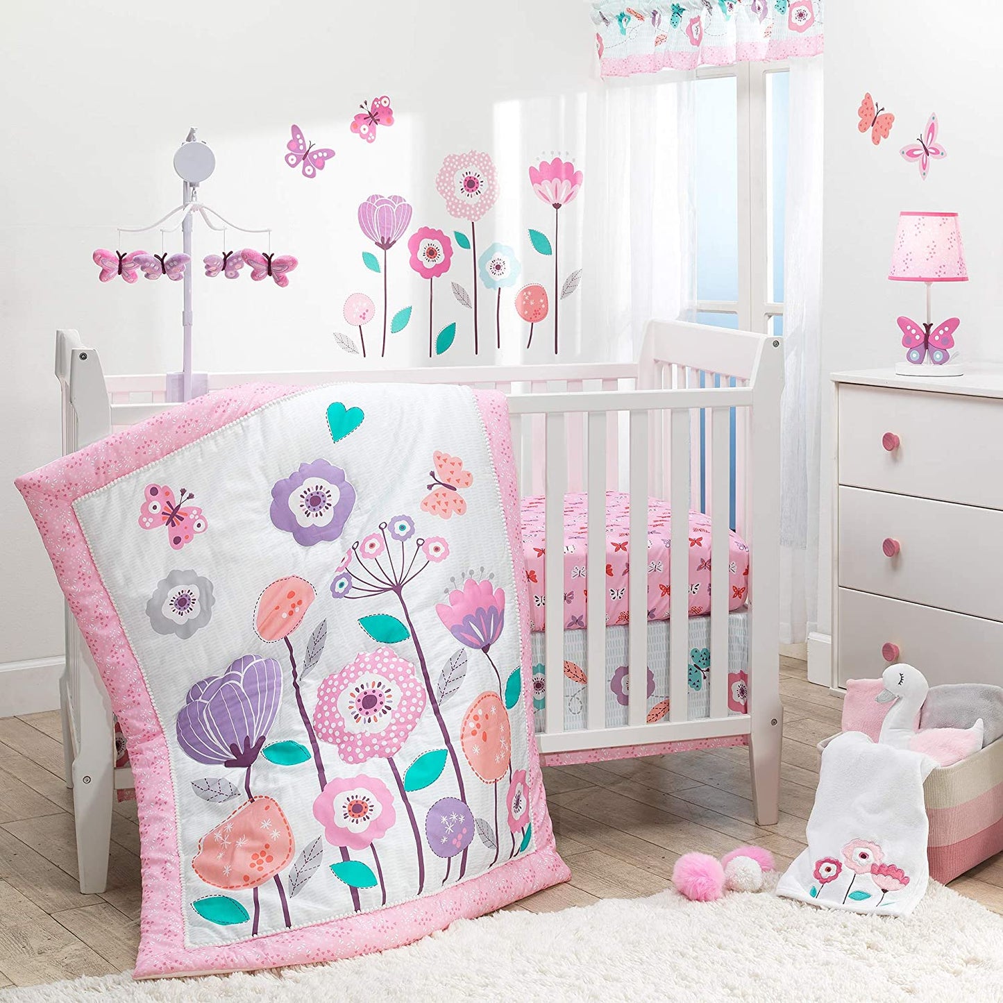 Bedtime Originals Magic Garden 3-Piece Crib Bedding Set