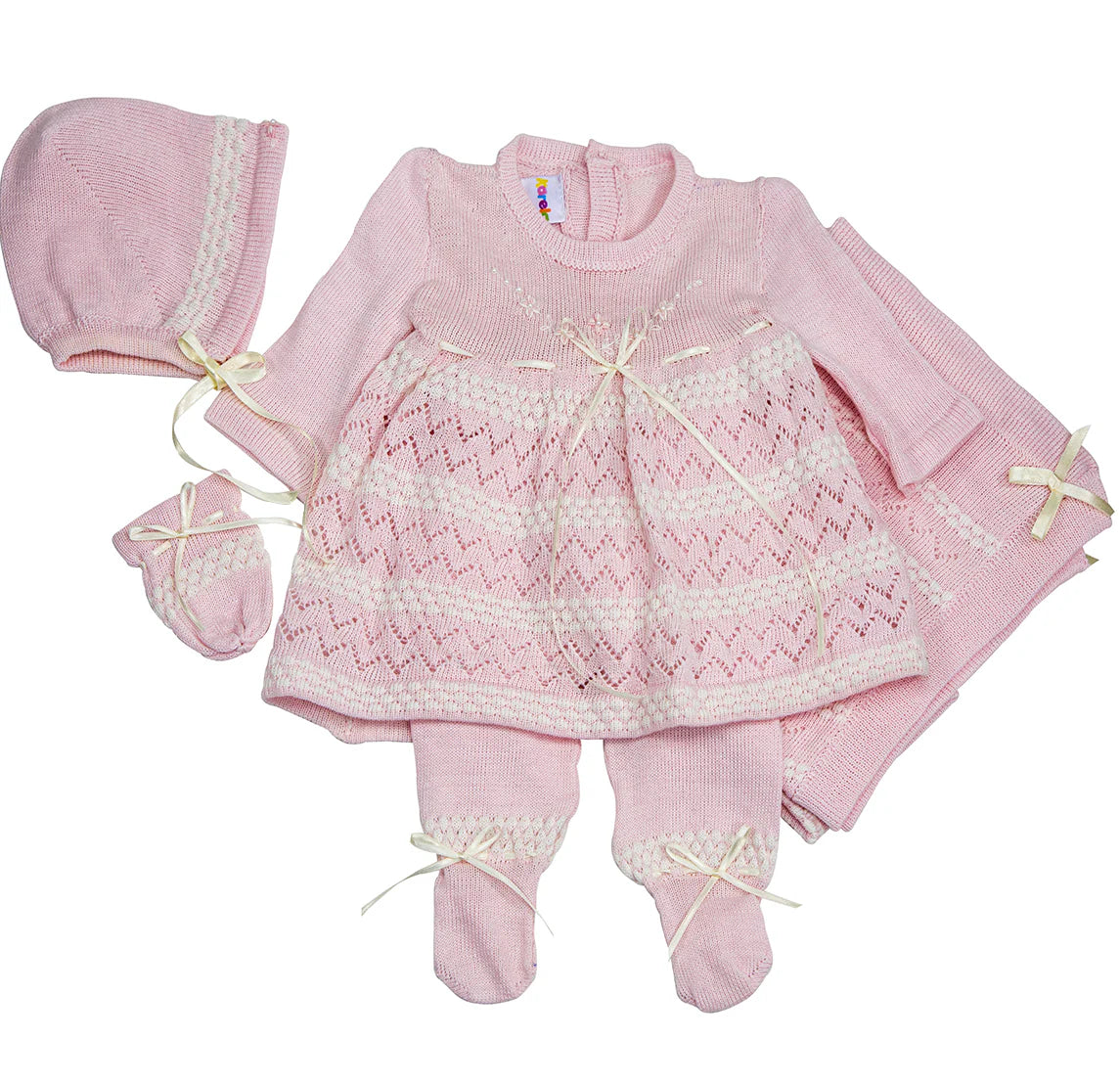 Karela Belle Knitted Set with bonnet