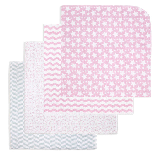 Cobertor de recebimento Rose Textiles 4-Pack - Rosa
