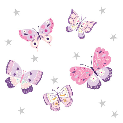 Bedtime Originals Adhesivos de pared con besos de mariposas