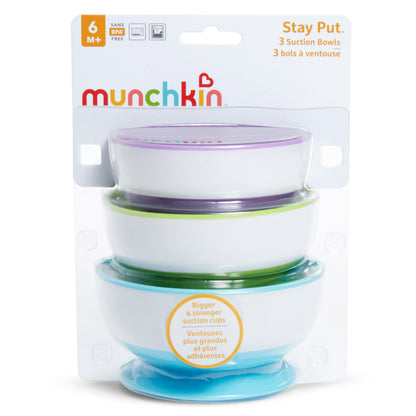 Munchkin Stay Put 3 Suction Bowls