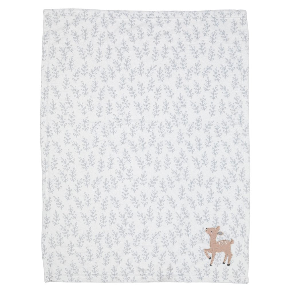 Bedtime Originals Deer Park Gray Baby Blanket