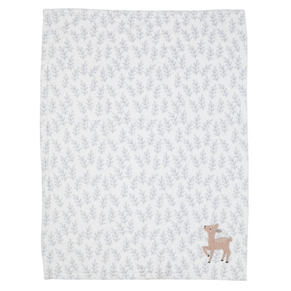 Bedtime Originals Deer Park manta gris para bebé