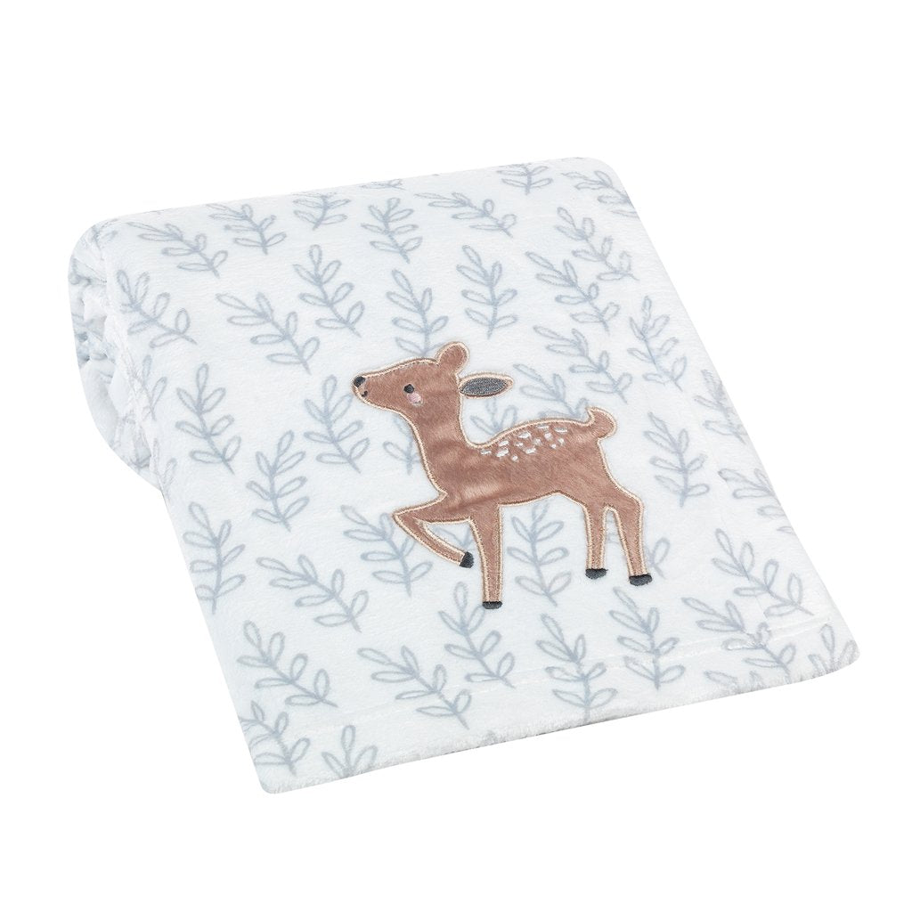 Cobertor para bebê Bedtime Originals Deer Park cinza