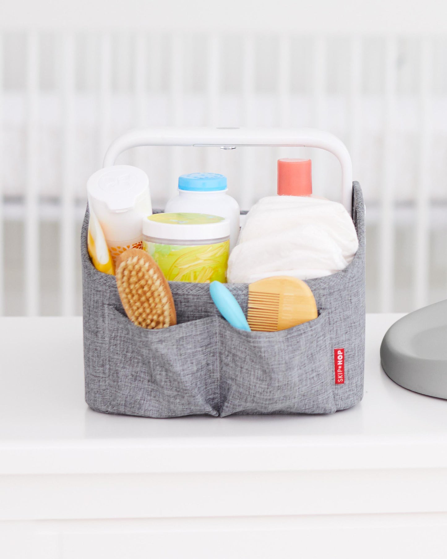 Skip Hop Light-Up Diaper Caddy - Grey