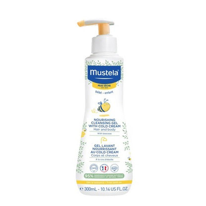 Mustela Gel de Limpeza Nutritivo com Cold Cream 10,1 onças