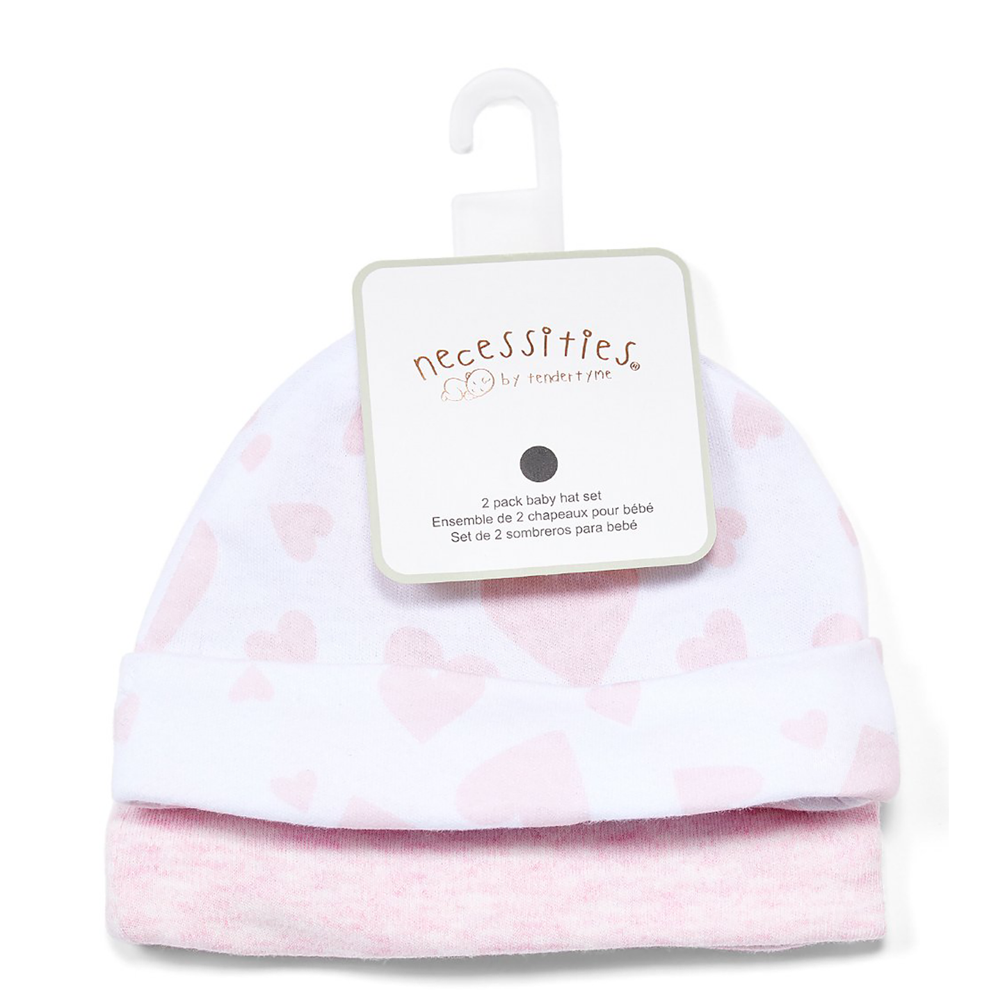 Pack de 2 gorros Heather de Rose Textiles - Corazón rosa