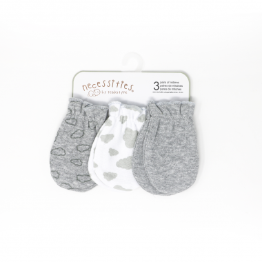 Paquete de 3 manoplas Heather Textiles Rose - Nube gris