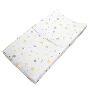 Funda para cambiador de jersey estampado American Baby - Estrellas amarillas