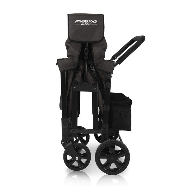 Wonderfold W4 Original Quad Stroller Wagon in Volcanic Black