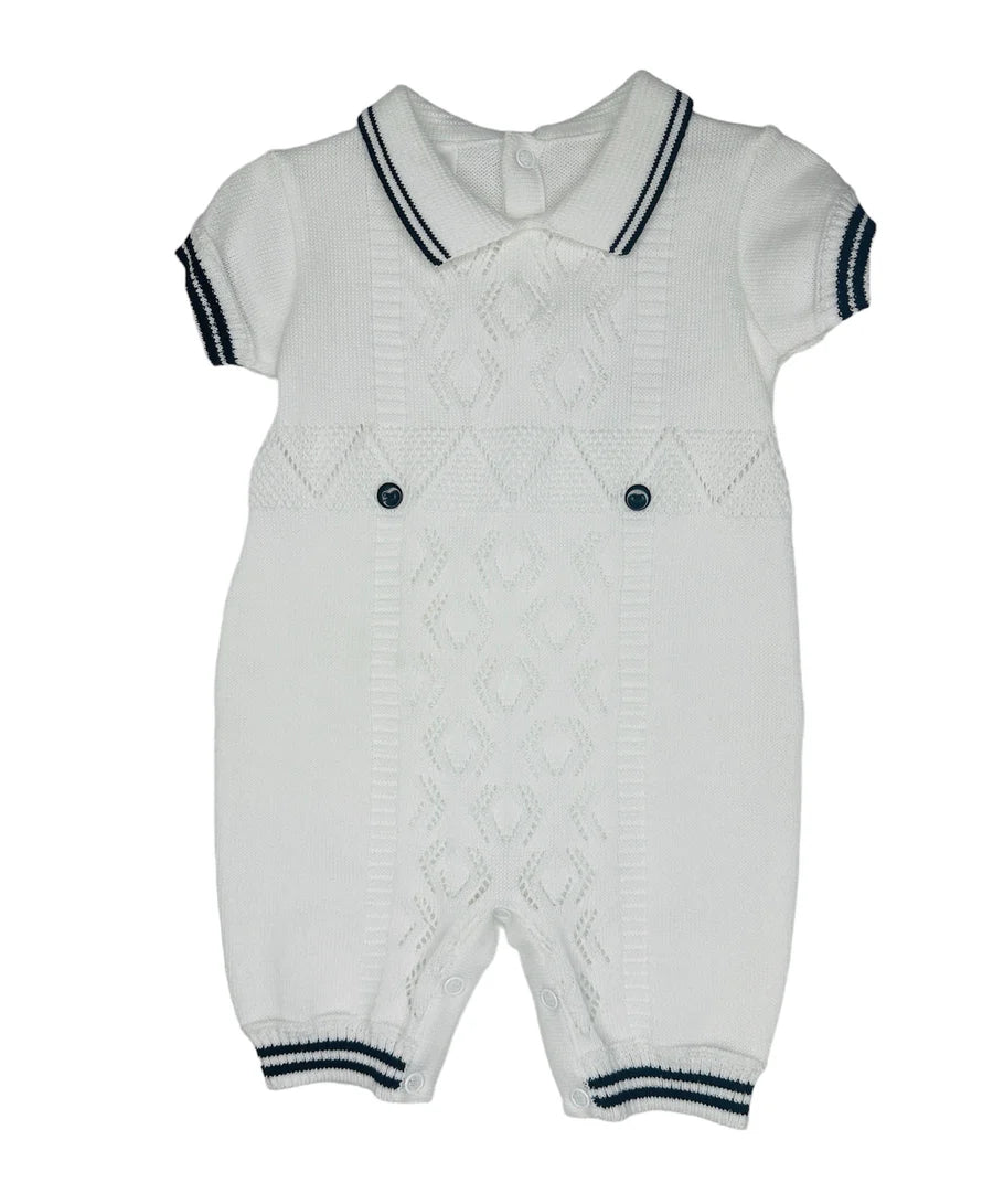 Karela Boy Knitted Bubble Romper