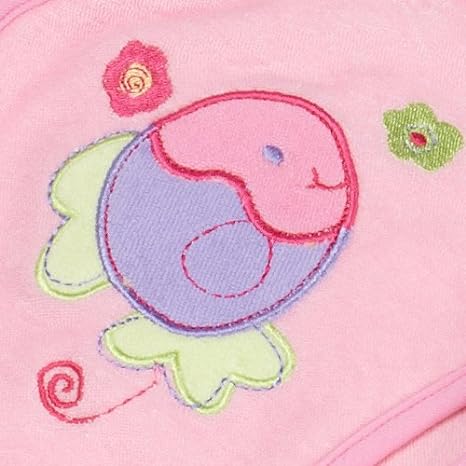 Spasilk Hooded Towels 3PK - Pink Fish