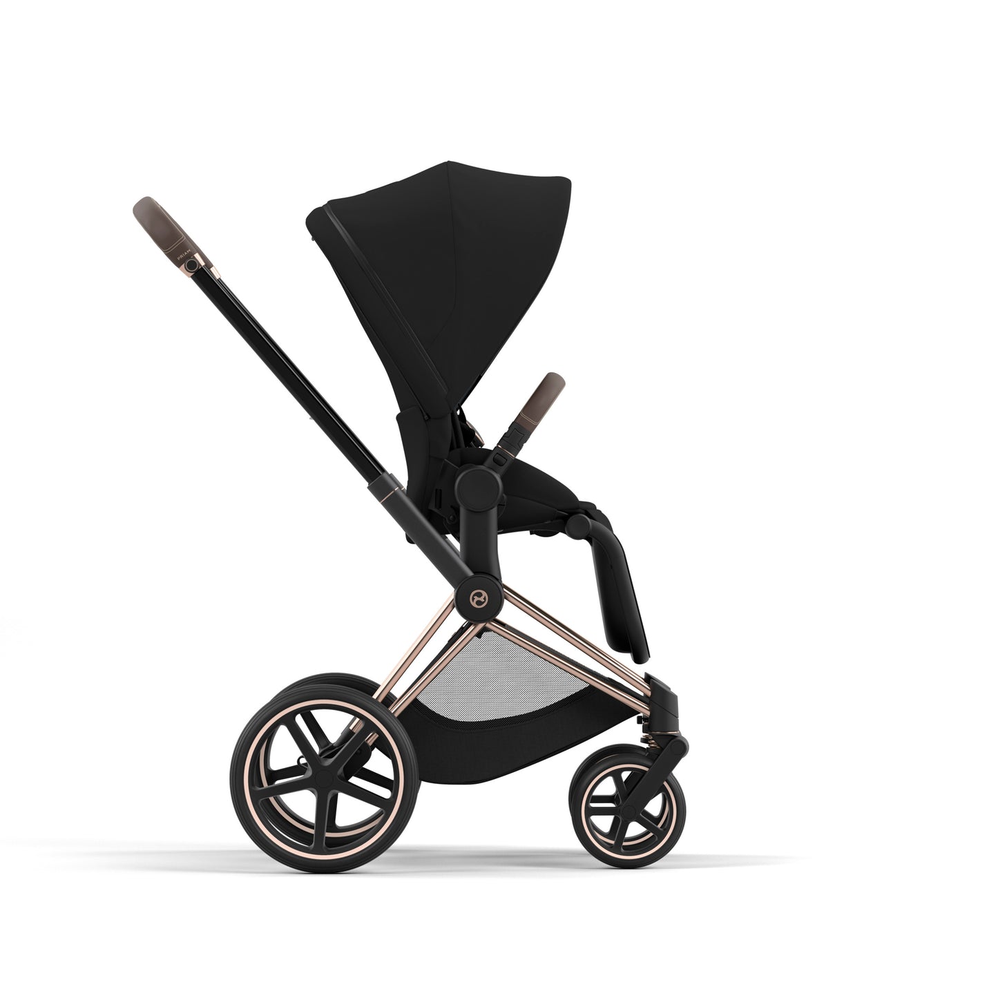 Carrinho Cybex PRIAM 4 - Moldura Ouro Rosa/Marrom