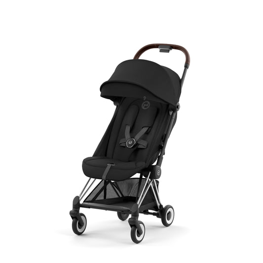 Cybex Coya Stroller - Chrome / Dark Brown Frame