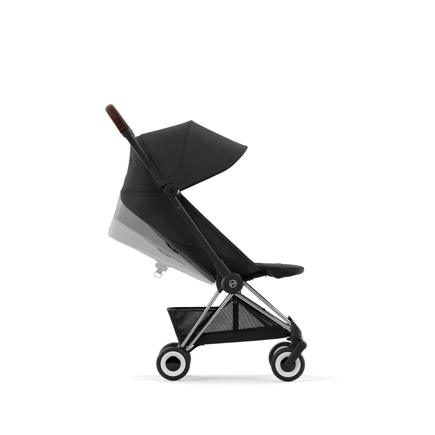 Cybex Coya Stroller - Chrome / Dark Brown Frame