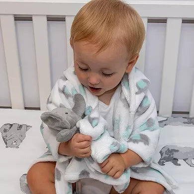 Baby Essentials Elephant Bathrobe & Elephant Snuggle Toy