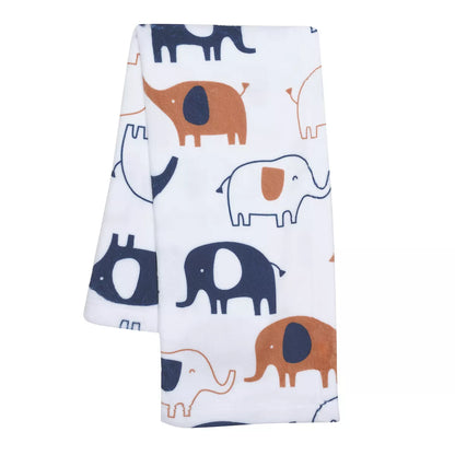 Lambs & Ivy Playful Elephant Baby Fleece Blanket