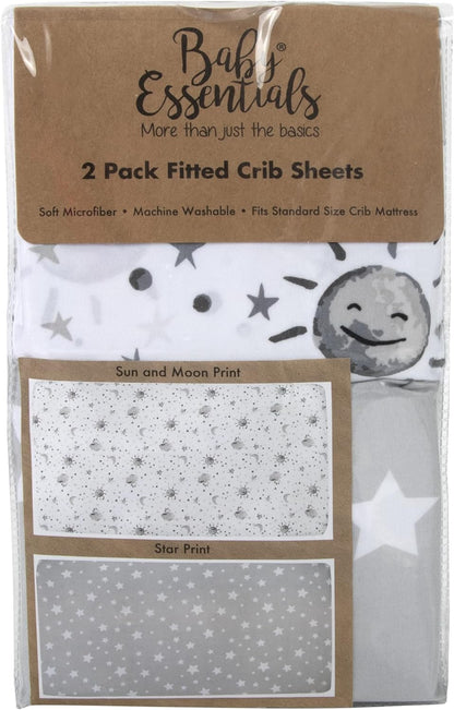 Baby Essentials 2-Pack Fitted Crib Sheet