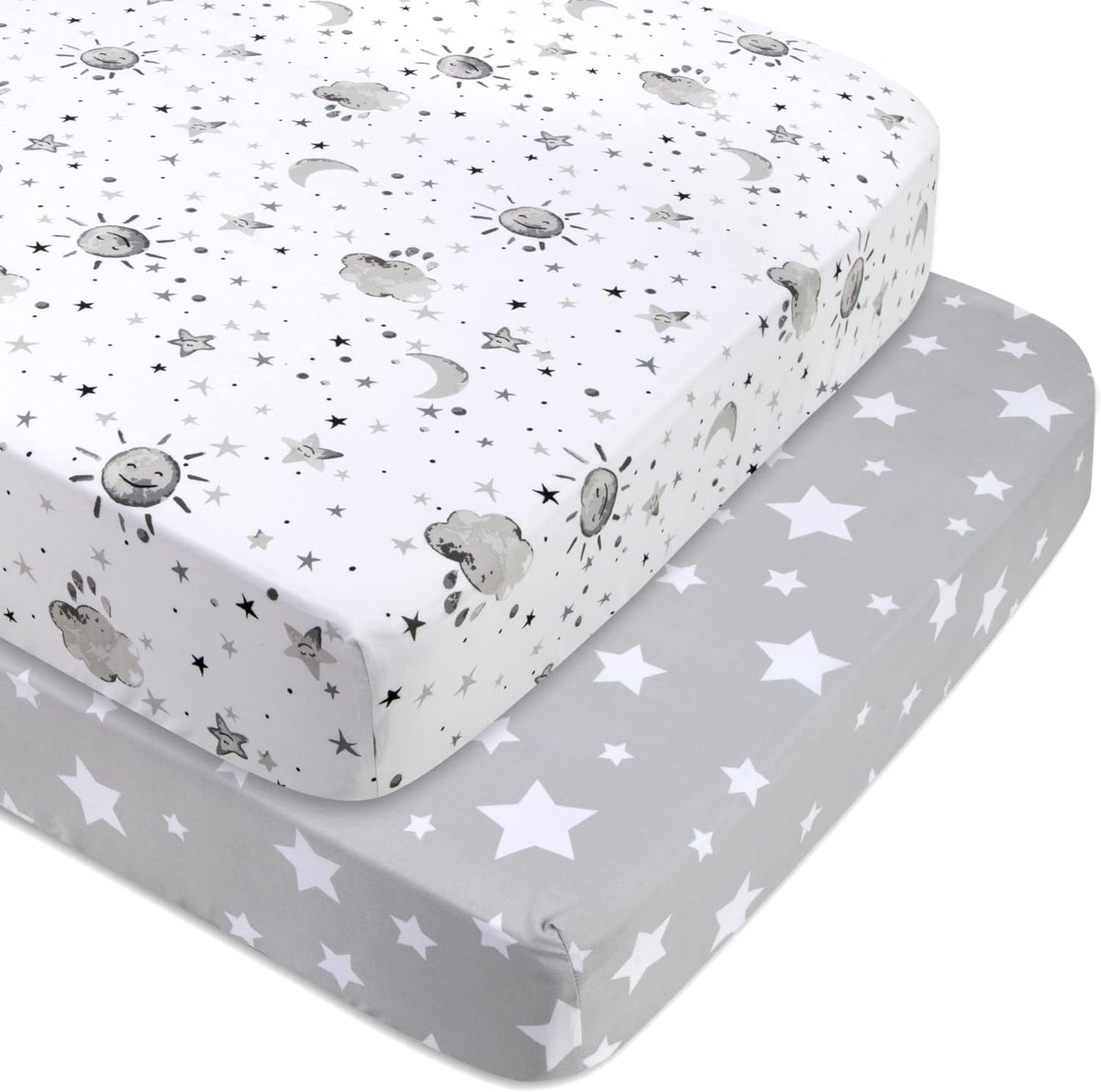 Baby Essentials 2-Pack Fitted Crib Sheet