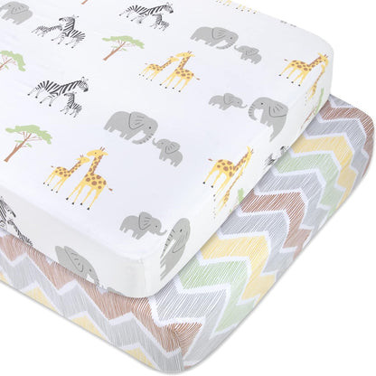 Baby Essentials 2-Pack Fitted Crib Sheet