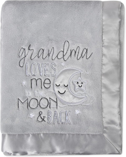 Baby Essentials Grandma Love Fleece Blanket-Gray