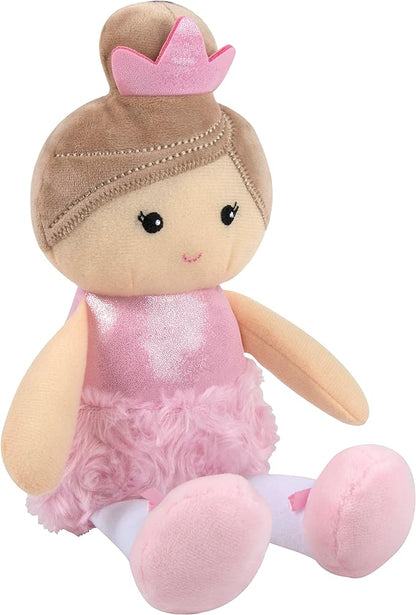 Baby Essentials Plush Baby Doll with Rattle