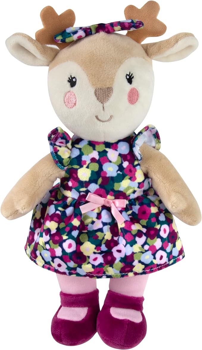 Baby Essentials Plush Baby Doll with Rattle