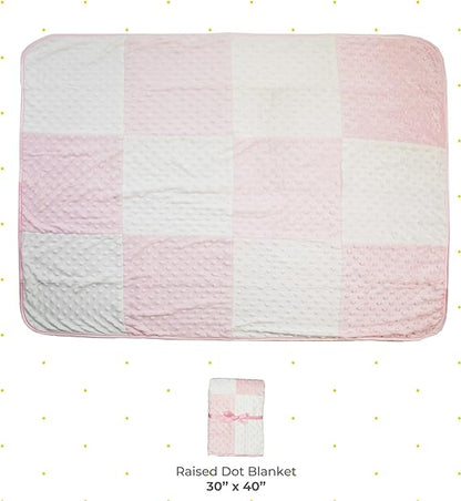 Spasilk Raised Dot Blanket - Pink