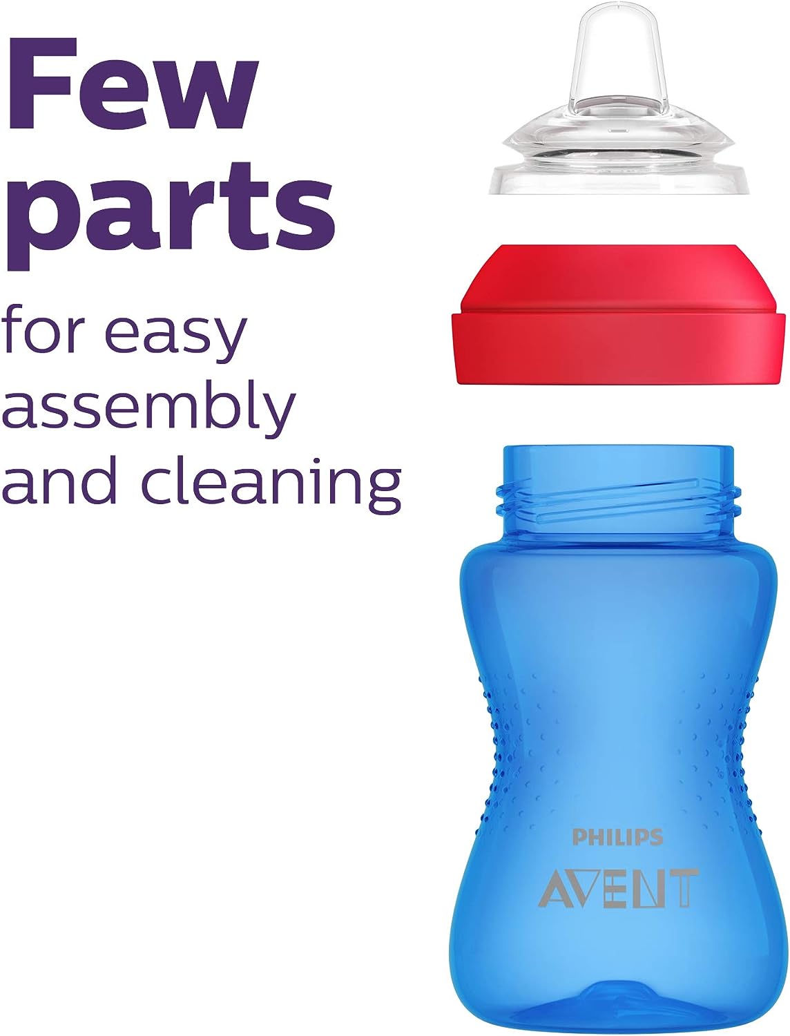 Avent My Grippy Spout Cup 10oz, paquete de 2 - azul y verde