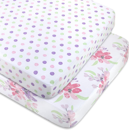 Baby Essentials 2-Pack Fitted Crib Sheet