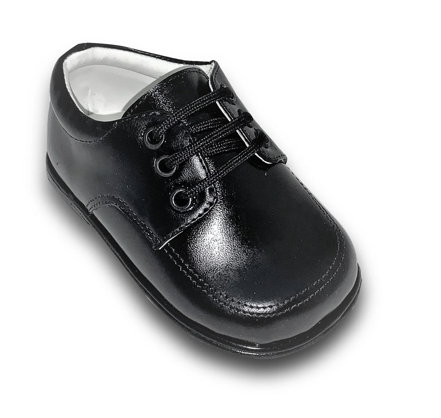 Karela Kids Leather Shoes Boy, Black