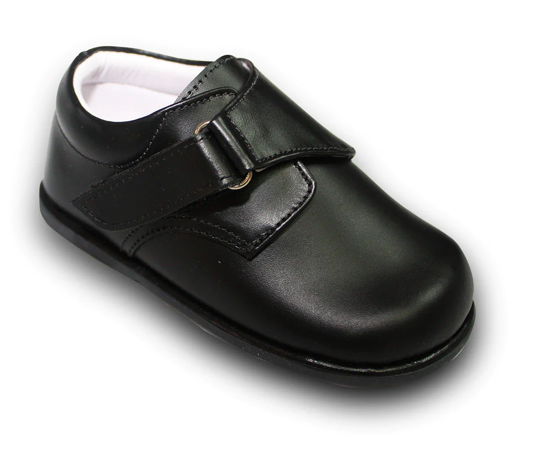 Karela Kids Leather Shoes Boy, Black