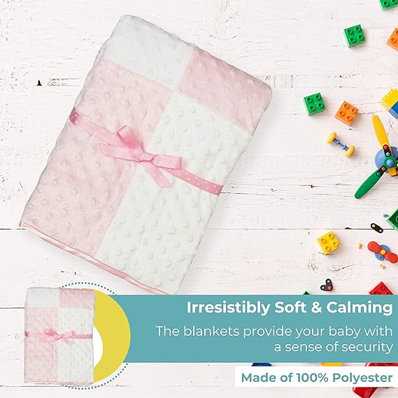 Spasilk Raised Dot Blanket - Pink