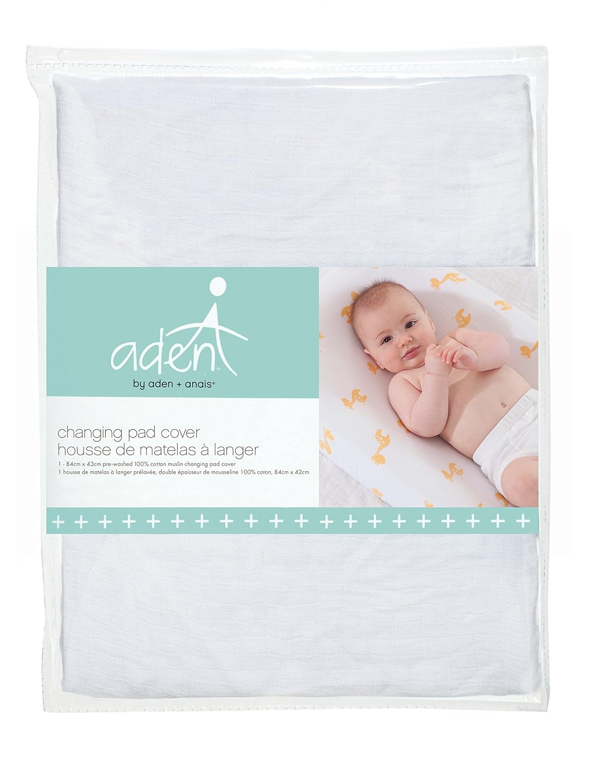 Essentials Cotton Muslin Changing Pad Cover