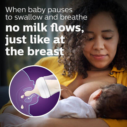 Avent Mamadeira Natural com Mamilo de Resposta Natural - Conjunto de Presente para Bebê Recém-nascido