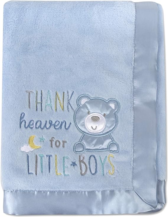 Cobertor de lã Baby Essentials Elephant Love - Azul