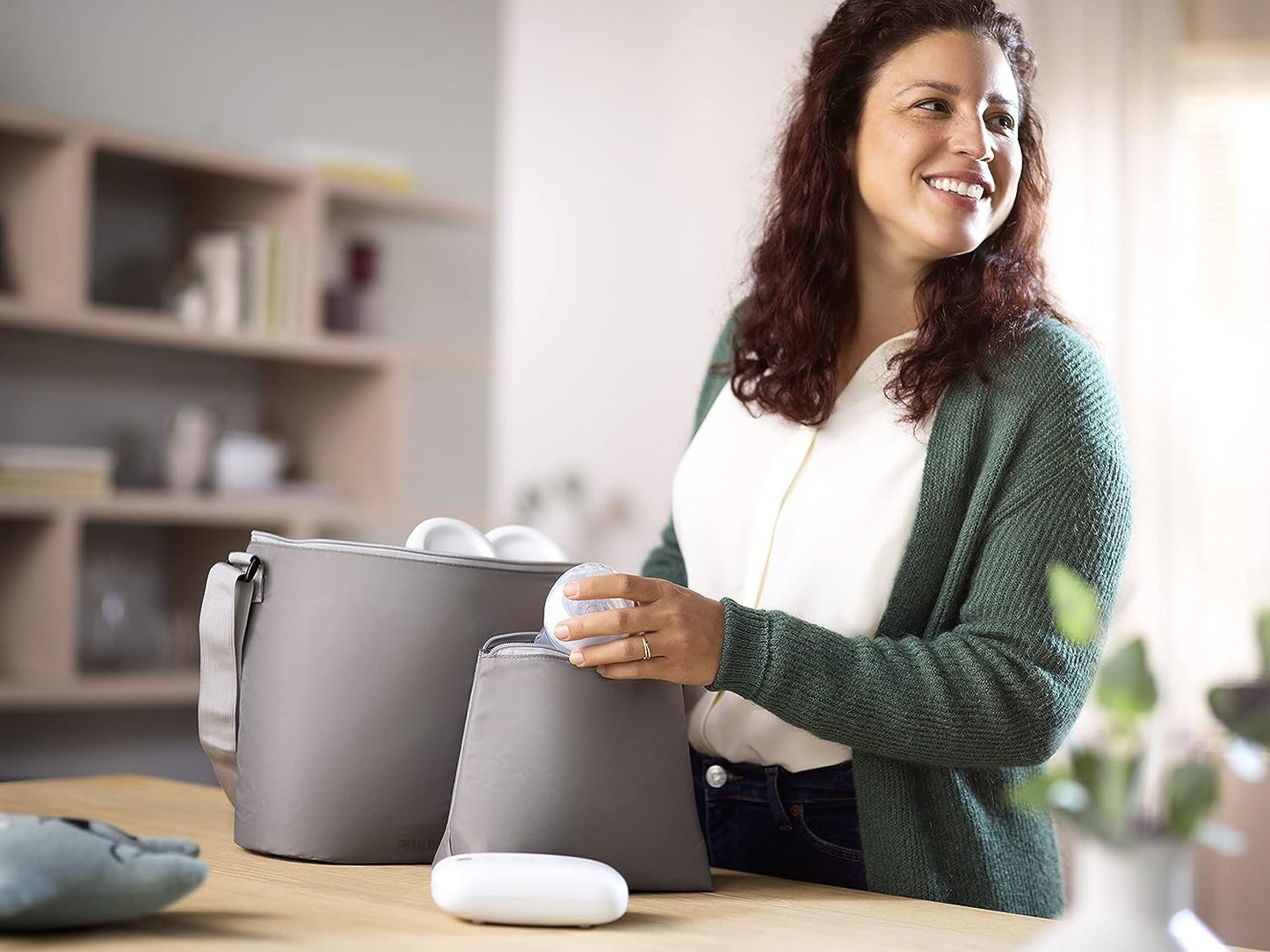 Extractor de leche eléctrico doble Avent avanzado con tecnología de movimiento natural