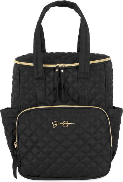 Jessica Simpson 3 Pieces Quilted Diaper Bag Backpack