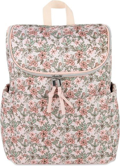 Baby Essentials Be 2pc Pink Floral Backpack Diaper Bag