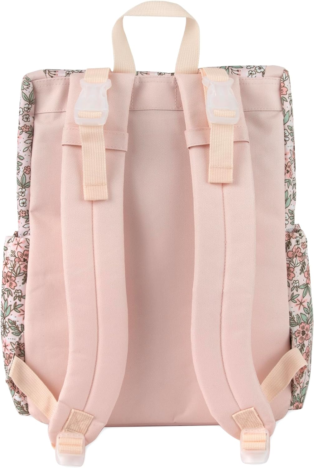 bebe backpack mini floral Baby Essentials 2 Piece Baby Diaper Backpack with Stroller Straps and Matching Changing Pad in Floral Taupe