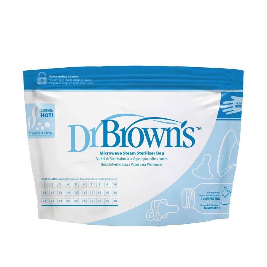 Dr. Brown’s™ Microwave Steam Sterilizer Bags, 5-Pack