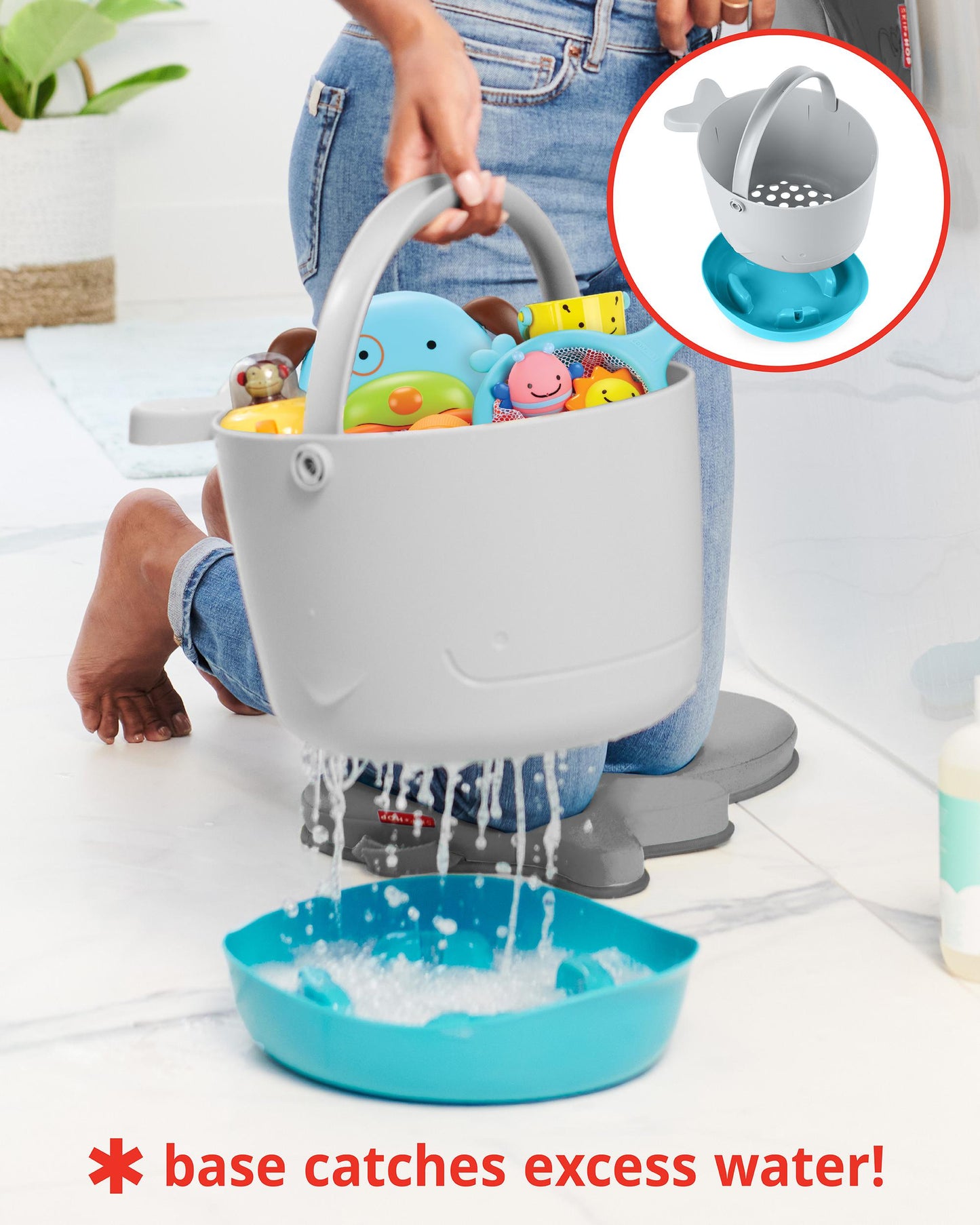 Skip Hop Moby Fun Filled Bath Toy Bucket Gift Set