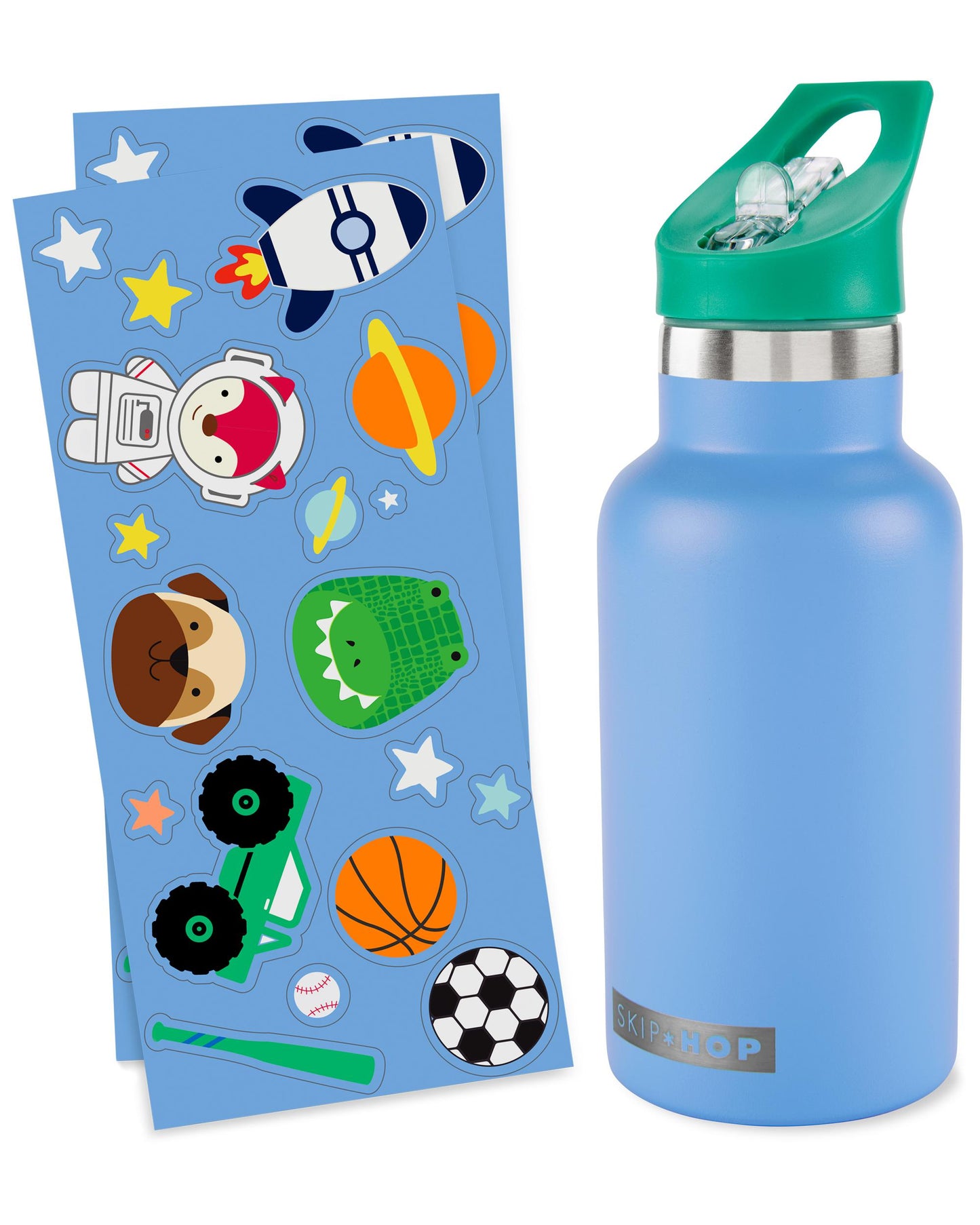 Skip Hop Stainless Steel Canteen Bottle With Stickers