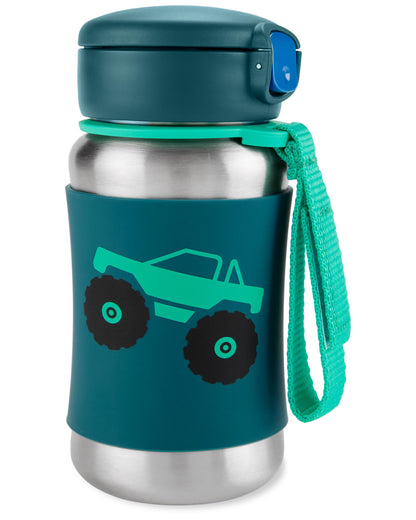 Skip Hop Spark Style Stainless Steel Straw Bottle -Truck