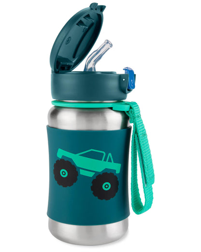 Skip Hop Spark Style Stainless Steel Straw Bottle -Truck