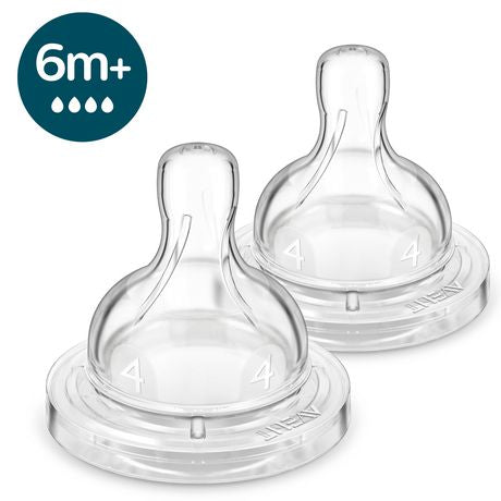 Avent Anti-Colic Baby Bottle Nipple, 2pk