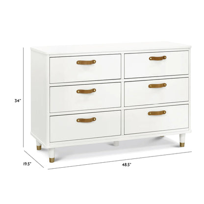 namesake Tanner 6-Drawer Dresser in Warm White