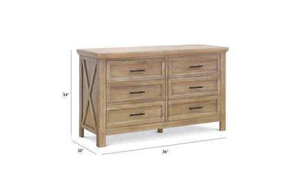 Monogram Emory Farmhouse 6-Drawer Dresser