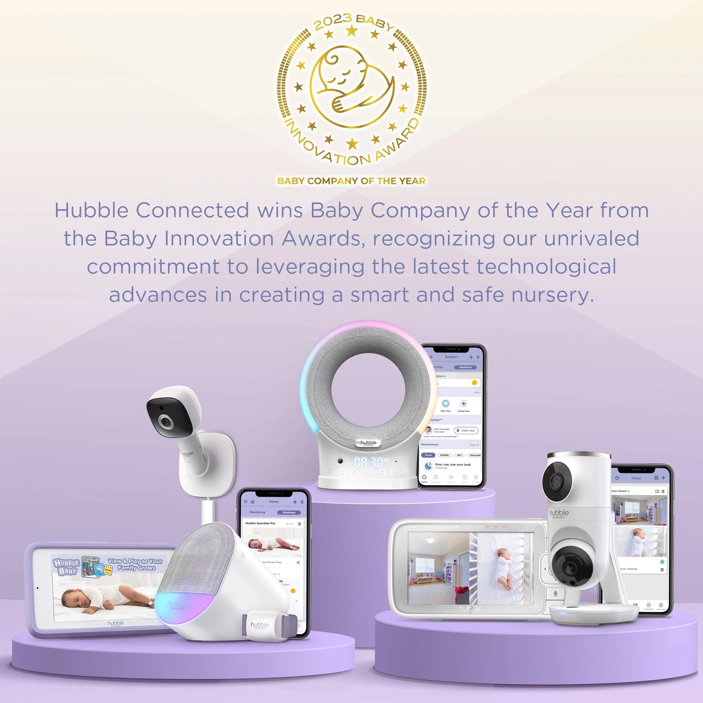 Hubble Nursery Pal Deluxe 5" Smart Baby Monitor