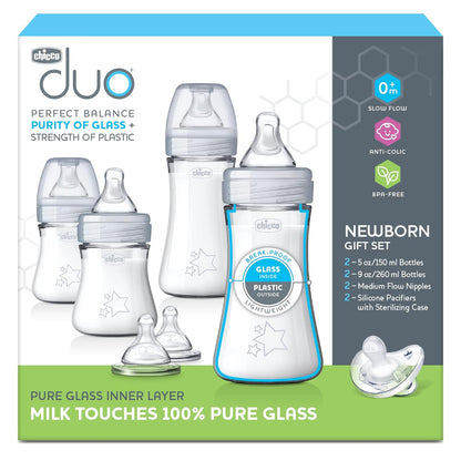 Chicco Duo Newborn Hybrid Baby Bottle Starter Gift Set